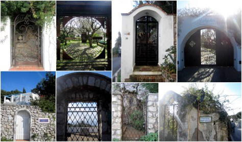 As I rushed along the streets of Capri, I couldn't help but stop to take pictures of their front gates-- they were just too perfect not to take a second to remember. 