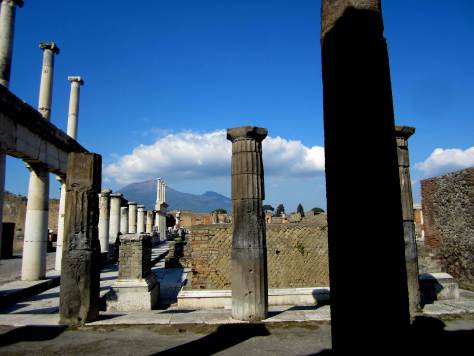 Vesuvius Overlooking Pompeii