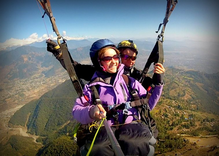 Paragliding in Pokhara, Nepal