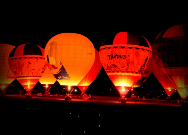Hot air balloon festival in Taidong, Taiwan
