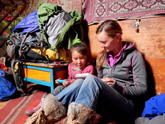 Inside our guide's family ger. Northern Mongolia.