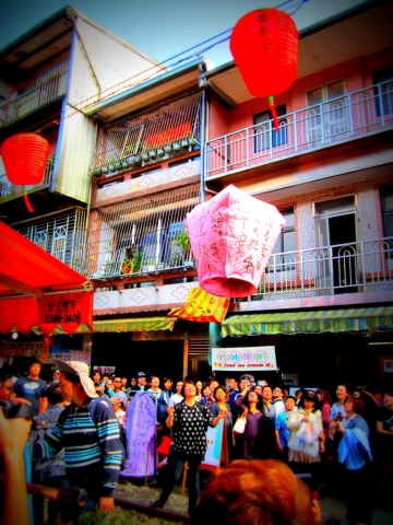 The Pingxi Floating Lantern Festival, Taiwan