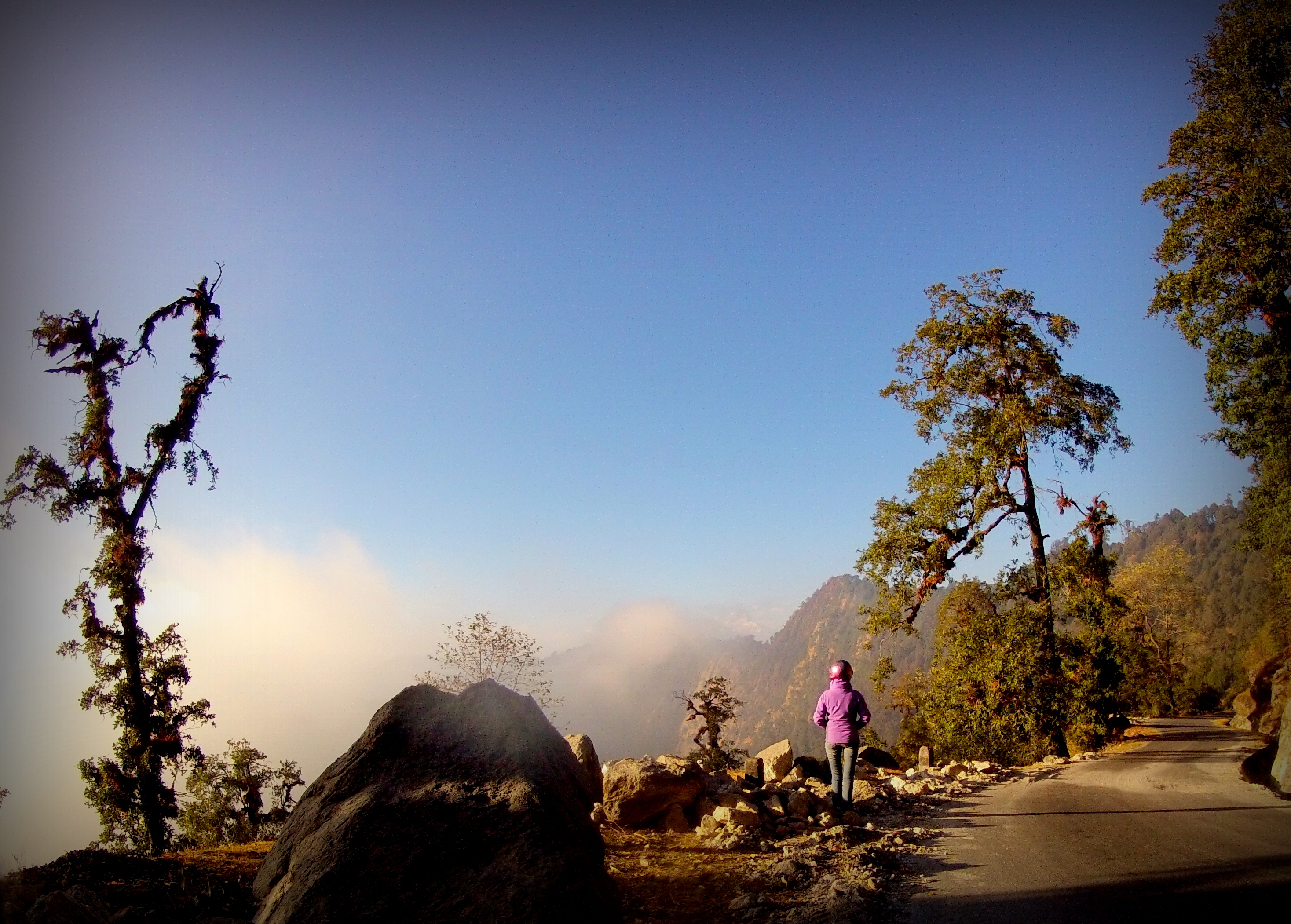 The empty mountain roads of Nepal