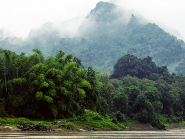 Taking the riverboat from Laos back to Thailand