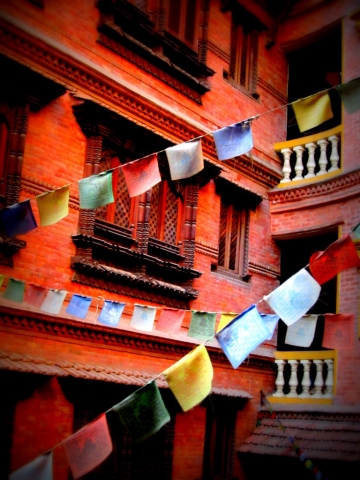 Prayer flags in Kathmandu, Nepal