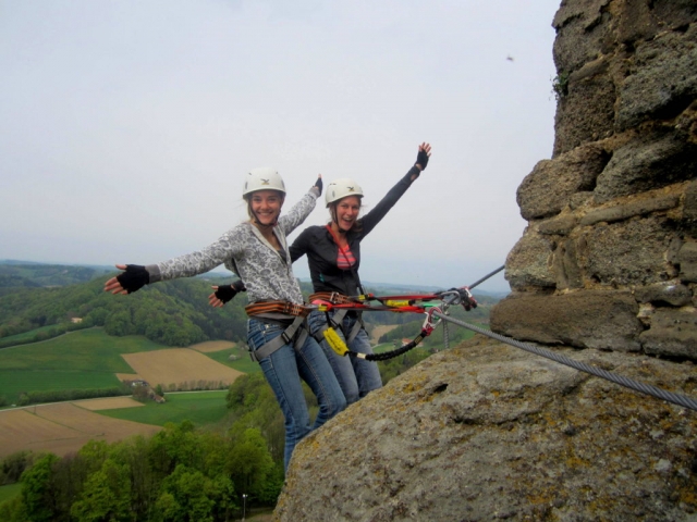 Climbing Riegersburg Castle Austria