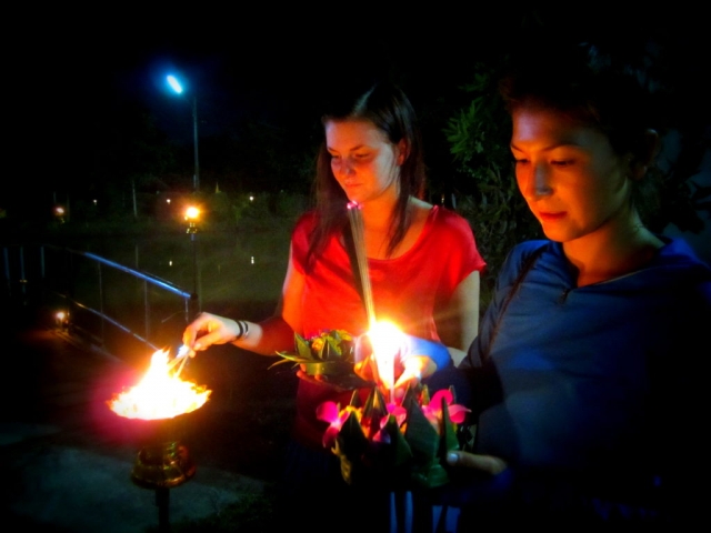 Prayer boats for a Buddhist ceremony in Khon Kaen, Thailand