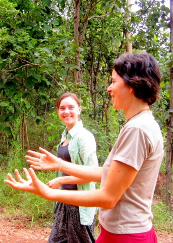 Anja, one of the leaders of the Mindfulness Project in Khon Kaen, Thailand