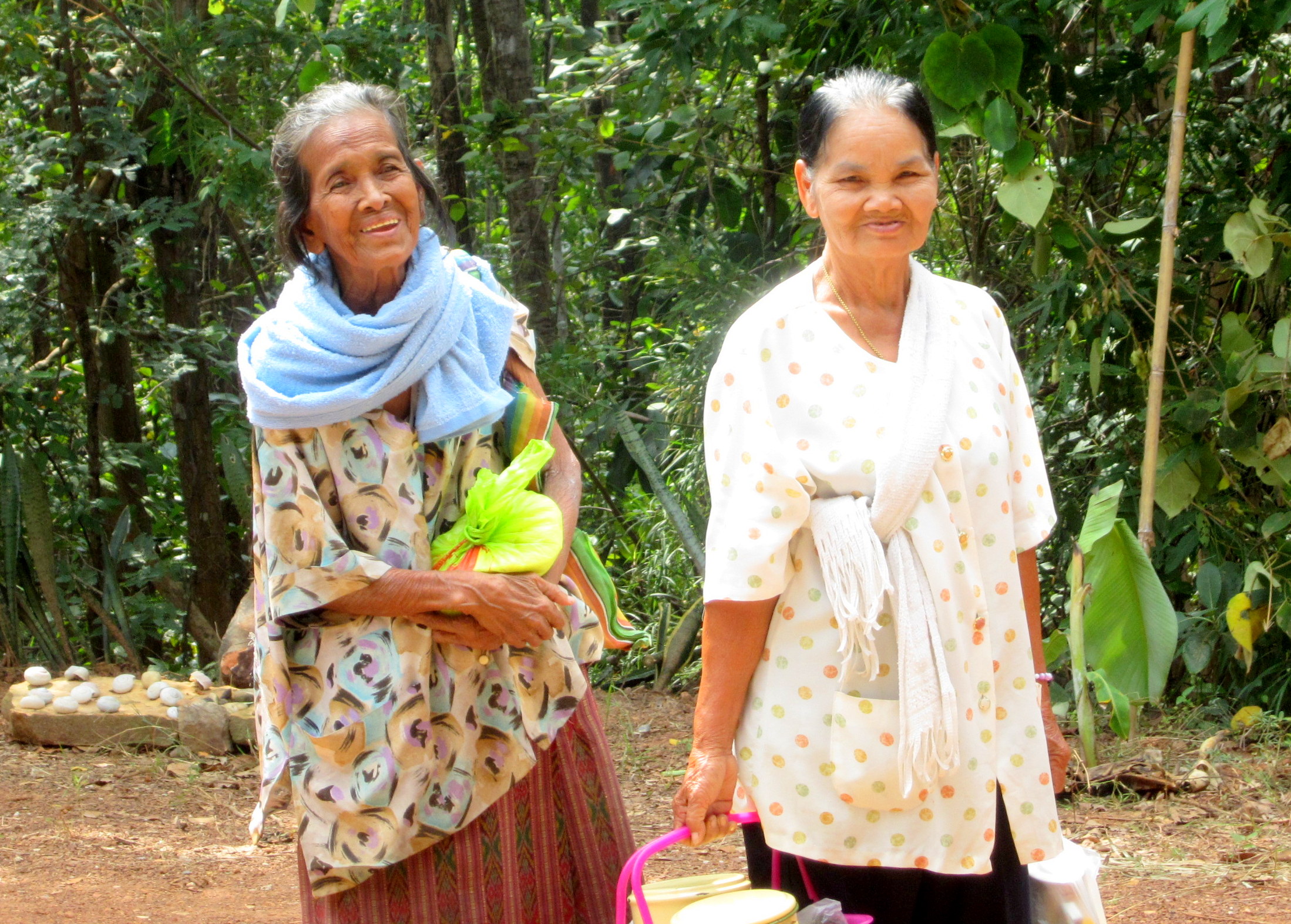 Local Thai women-- they live in the jungled rural area around Khon Kaen, Thailand