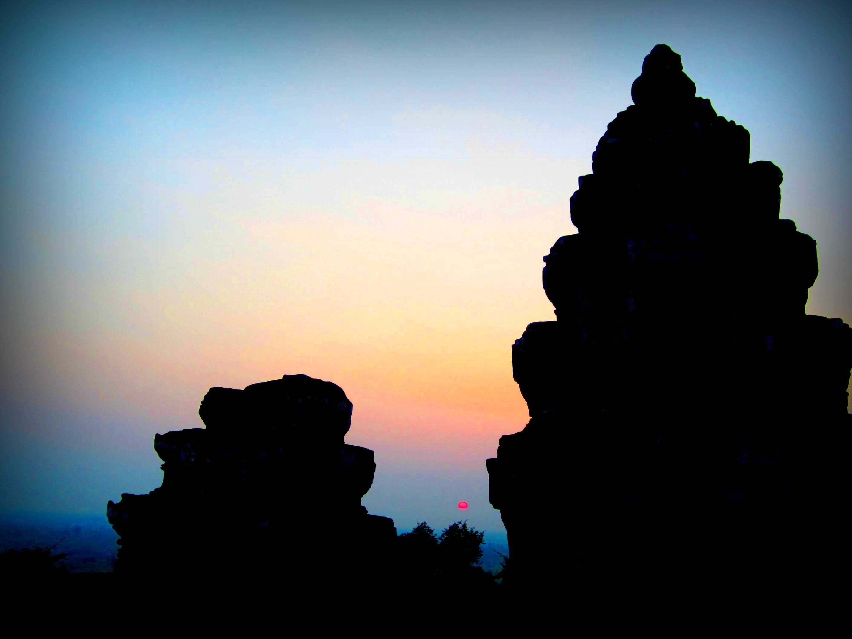 Sunset over Angkor, Cambodia
