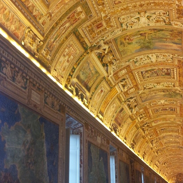 The Map Room in the Vatican. Rome, Italy