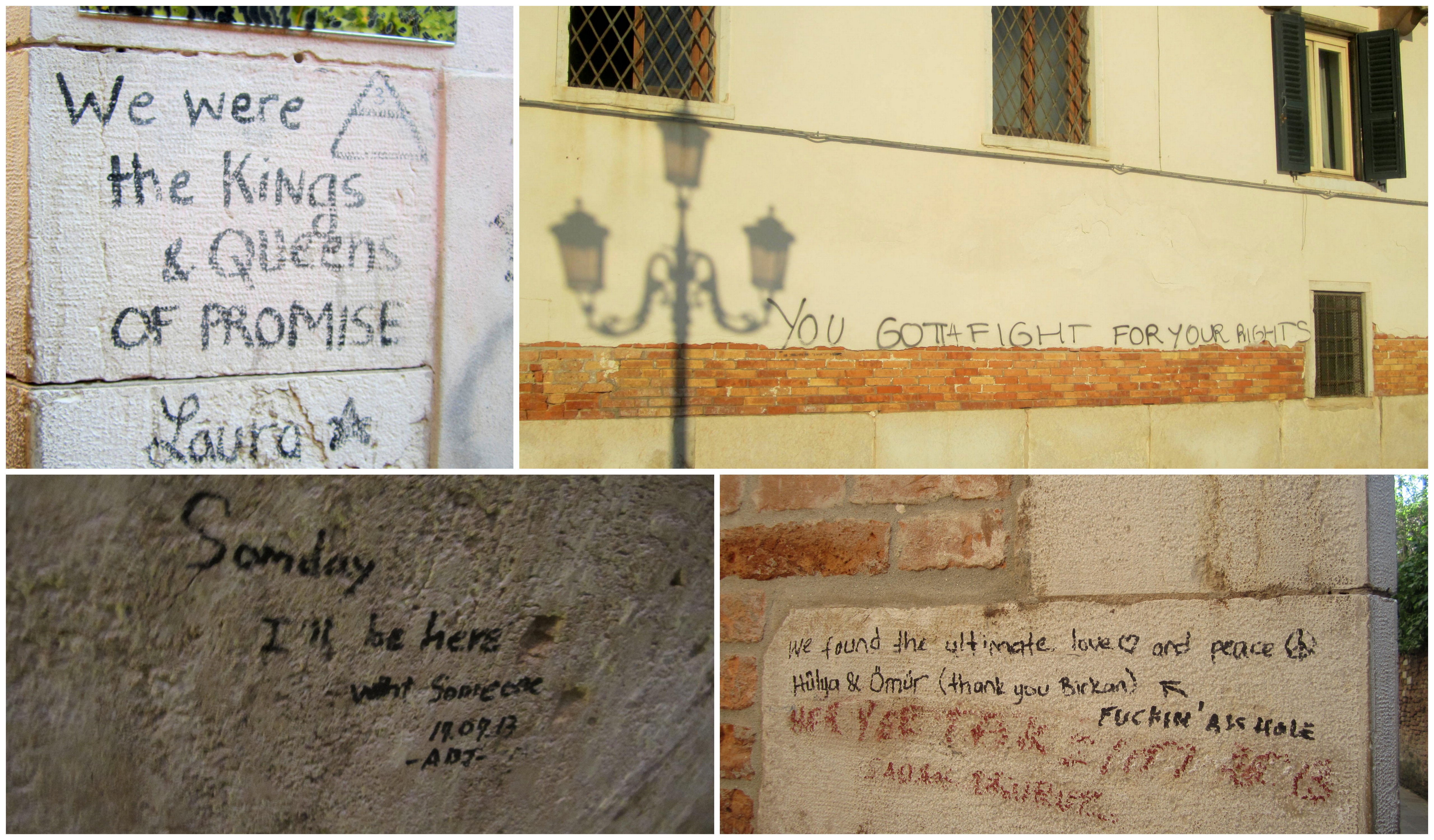 Venetian street scribbles, Italy