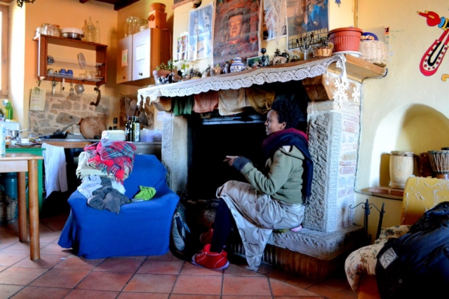 Life in the commune at Arcidosso, Italy