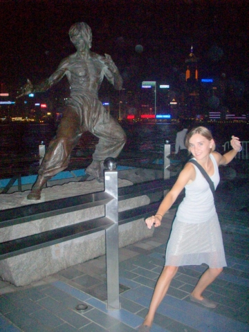 Bruce Lee on the Walk of Stars. Hong Kong