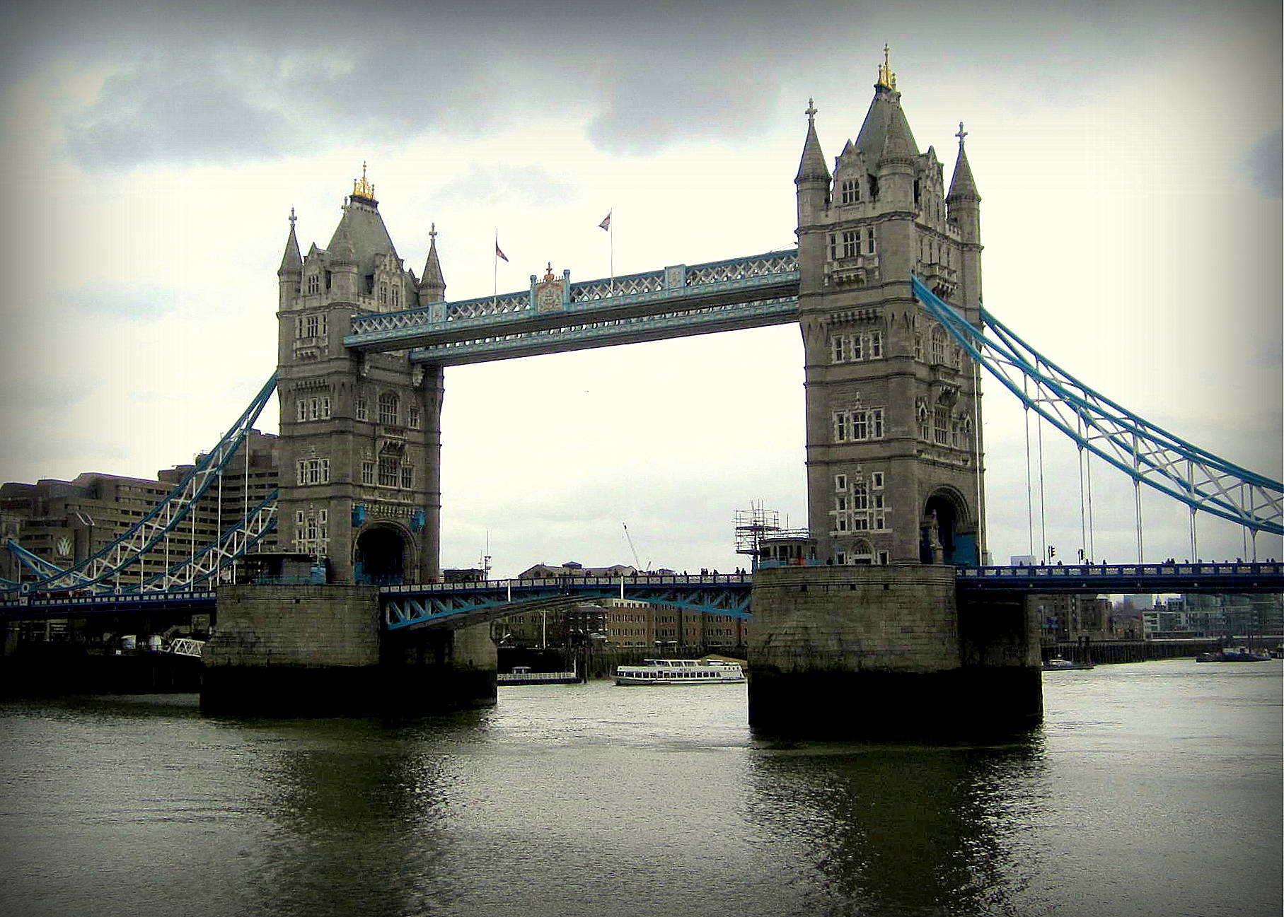 Tower Bridge... (not London Bridge). London, England