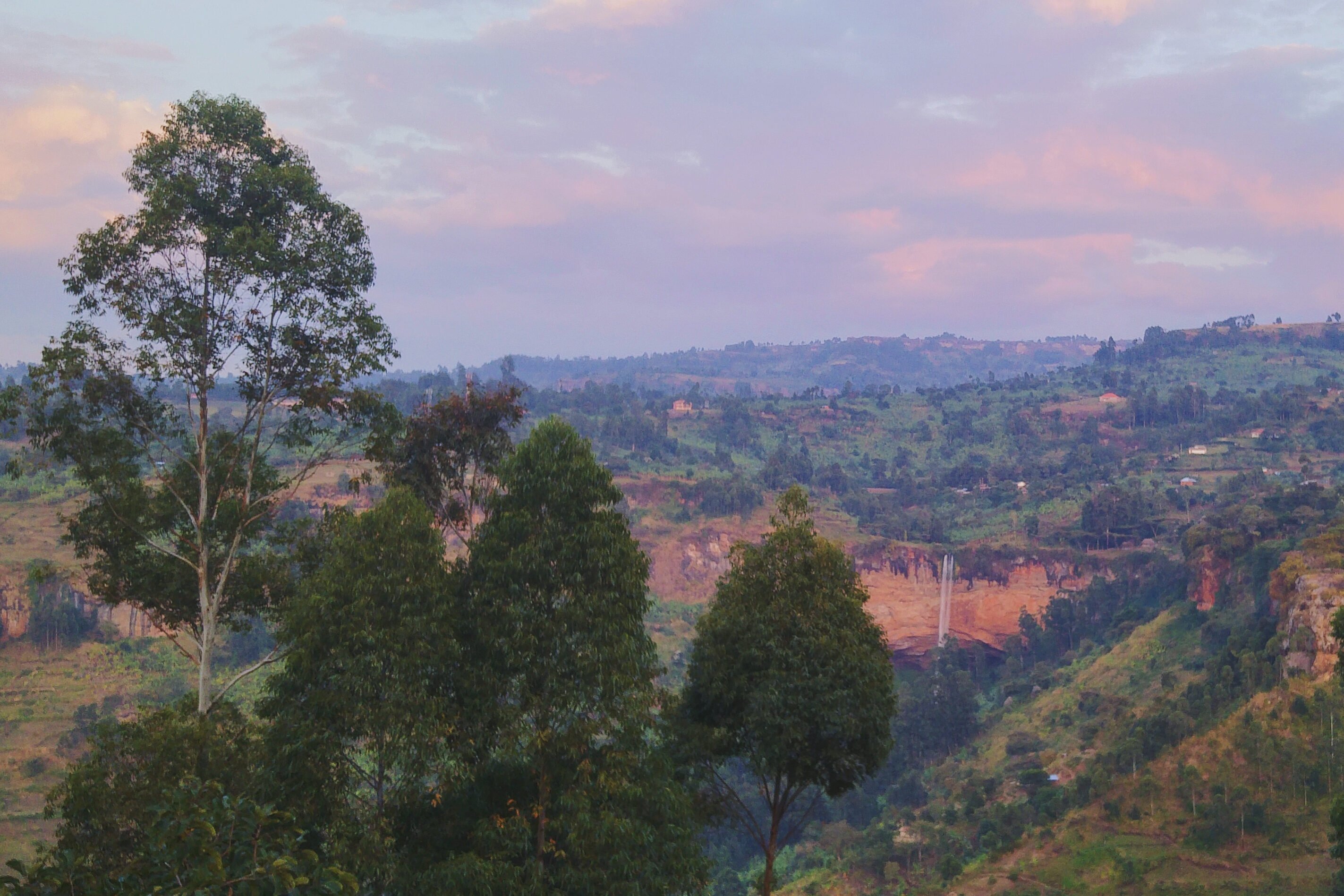 Sipi Falls, Uganda- the view from our hostel window. (We stayed at the Crow's Nest.)