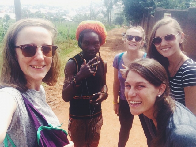 Kampala, Uganda- with our friend and guide.